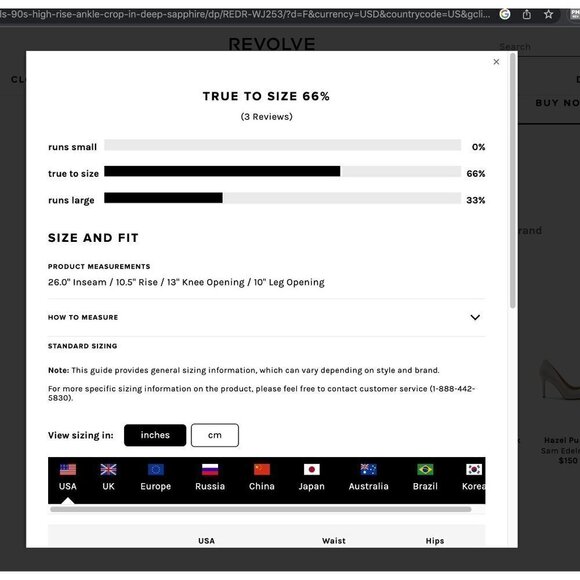 Re/Done Originals High Rise Ankle Crop Dark Womens Size 26 - Picture 13 of 14